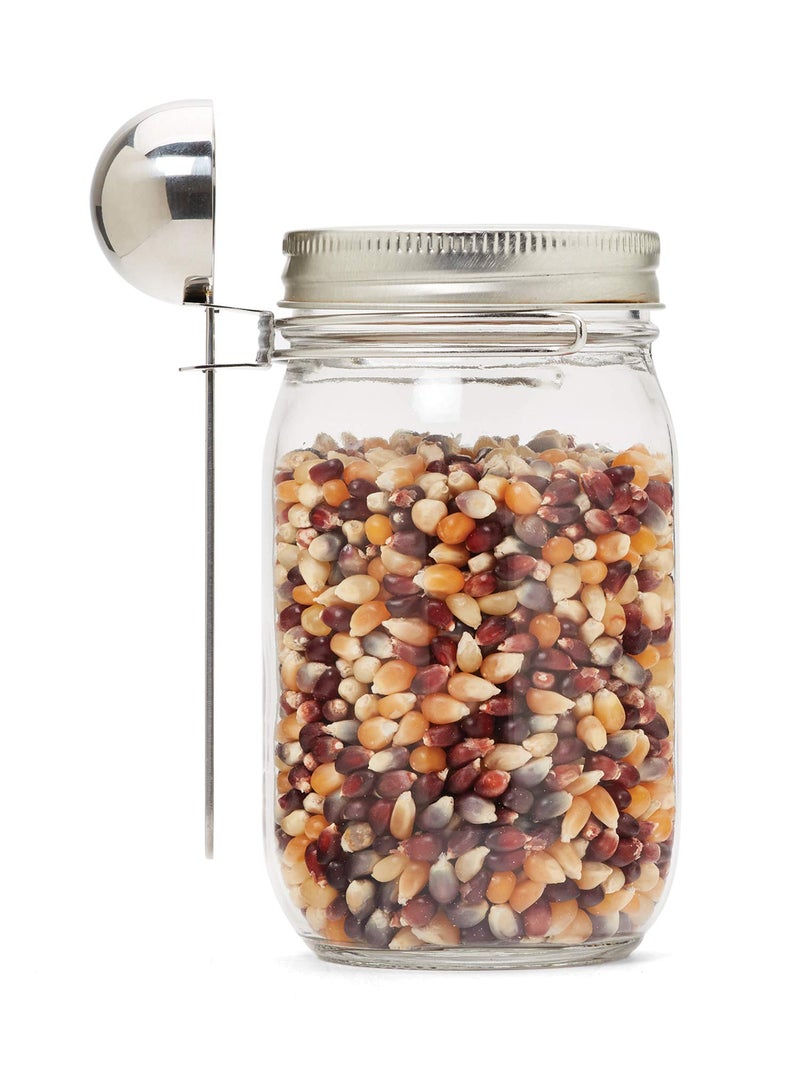 Jarware 82655 Stainless Steel Regular-Mouth Coffee Scoop, Metallic, 1 Tablespoon, Stainless Steel - Image 1